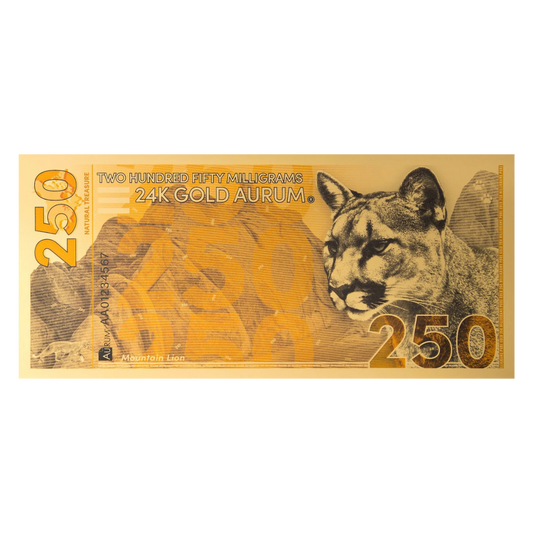 250g Mountain Lion Aurum Gold Note 2024