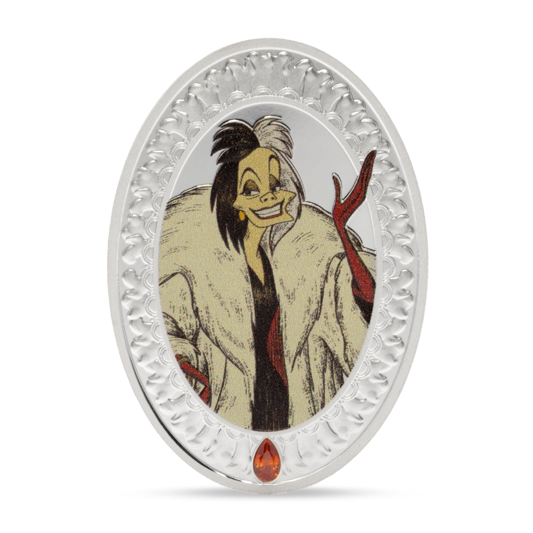 Disney - Villain's Series - Cruella De Vil: 4 - 1oz Silver Coin