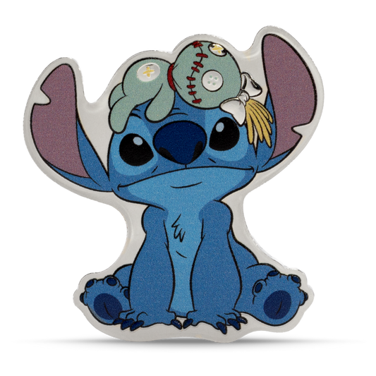 Disney Stitch  - Stitch & Scrump - Ohana: 4 - 1oz Silver Coin