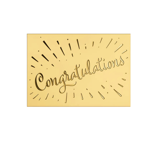 Congratulations Gold Coin in Gift Box - Gold Gift