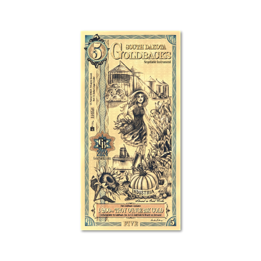 5 Goldback - South Dakota