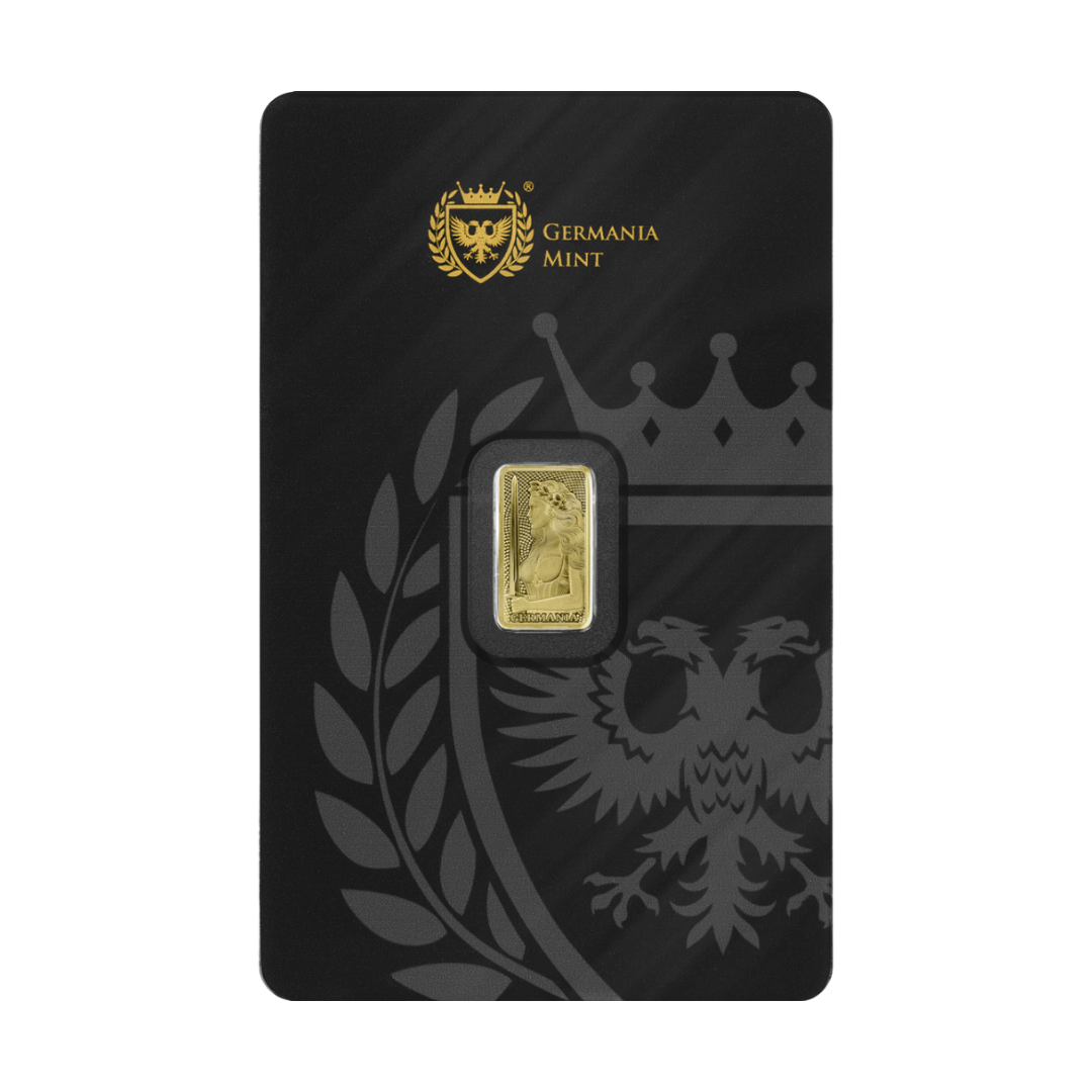 Germania Mint 1/100oz Au999.9 Stamped Bar Proof