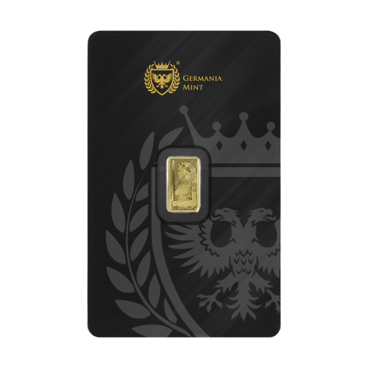 Germania Mint 1/100oz Au999.9 Stamped Bar Proof