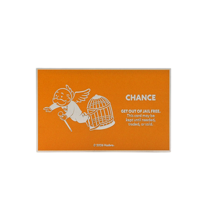 Monopoly - Chance Cards - Get out of Jail Free Card 1oz Silver Coin