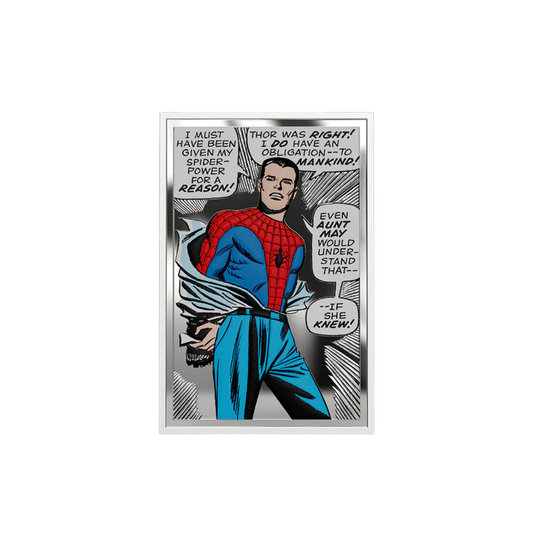 Marvel - Spider-Man Iconic Moments - 4. The Power, The Duty, The Choice 1oz Silver Coin