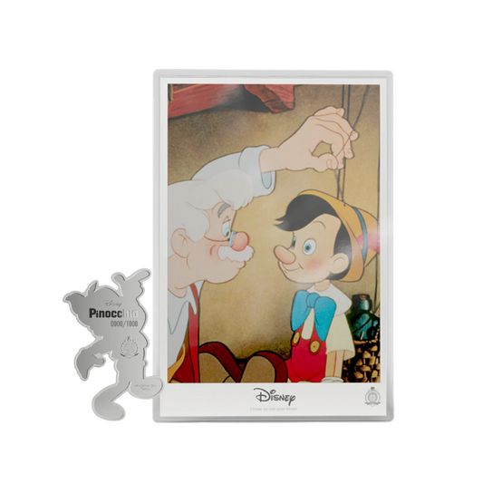 Disney Pinocchio - Collectible Set 3/4 oz Silver Coin + 5 g Silver Foil Set