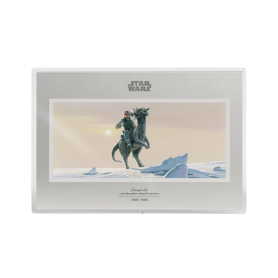Star Wars: Luke Skywalker Riding His Tauntaun 20g Silver Foil