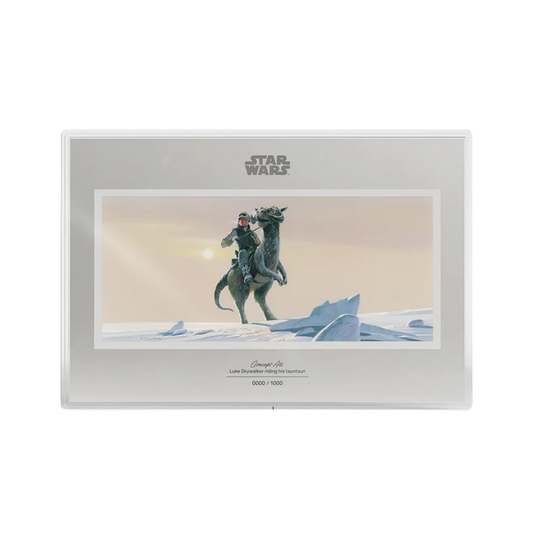 Star Wars: Luke Skywalker Riding His Tauntaun 20g Silver Foil