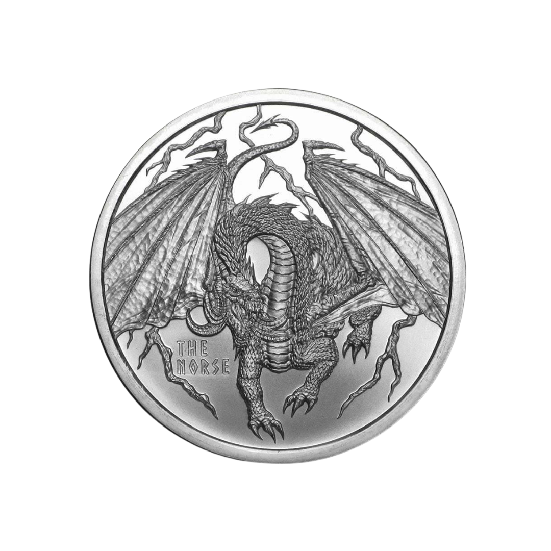 World Of Dragons "The Norse" Silver 1oz Coin