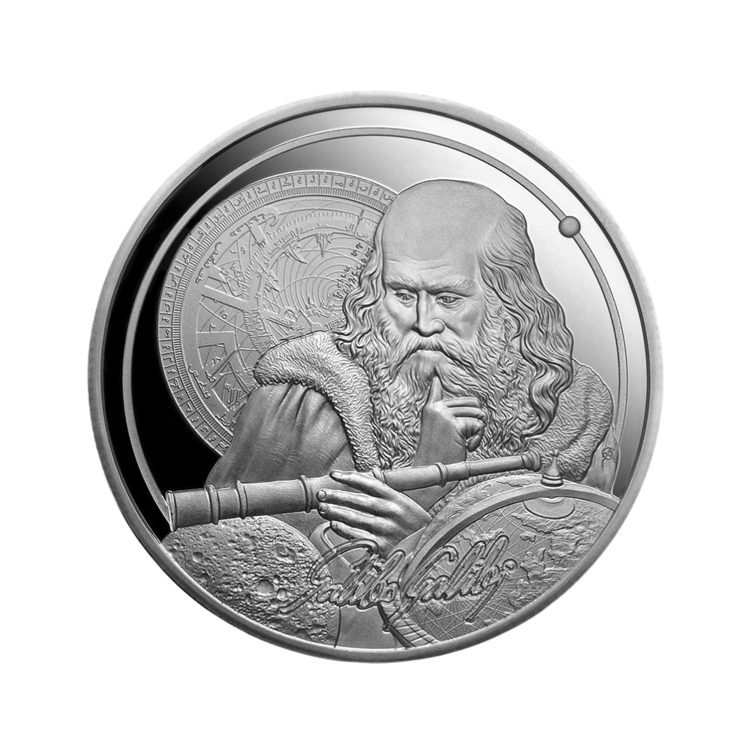 2021 Icons of Inspiration: Galileo 1oz Silver Coin