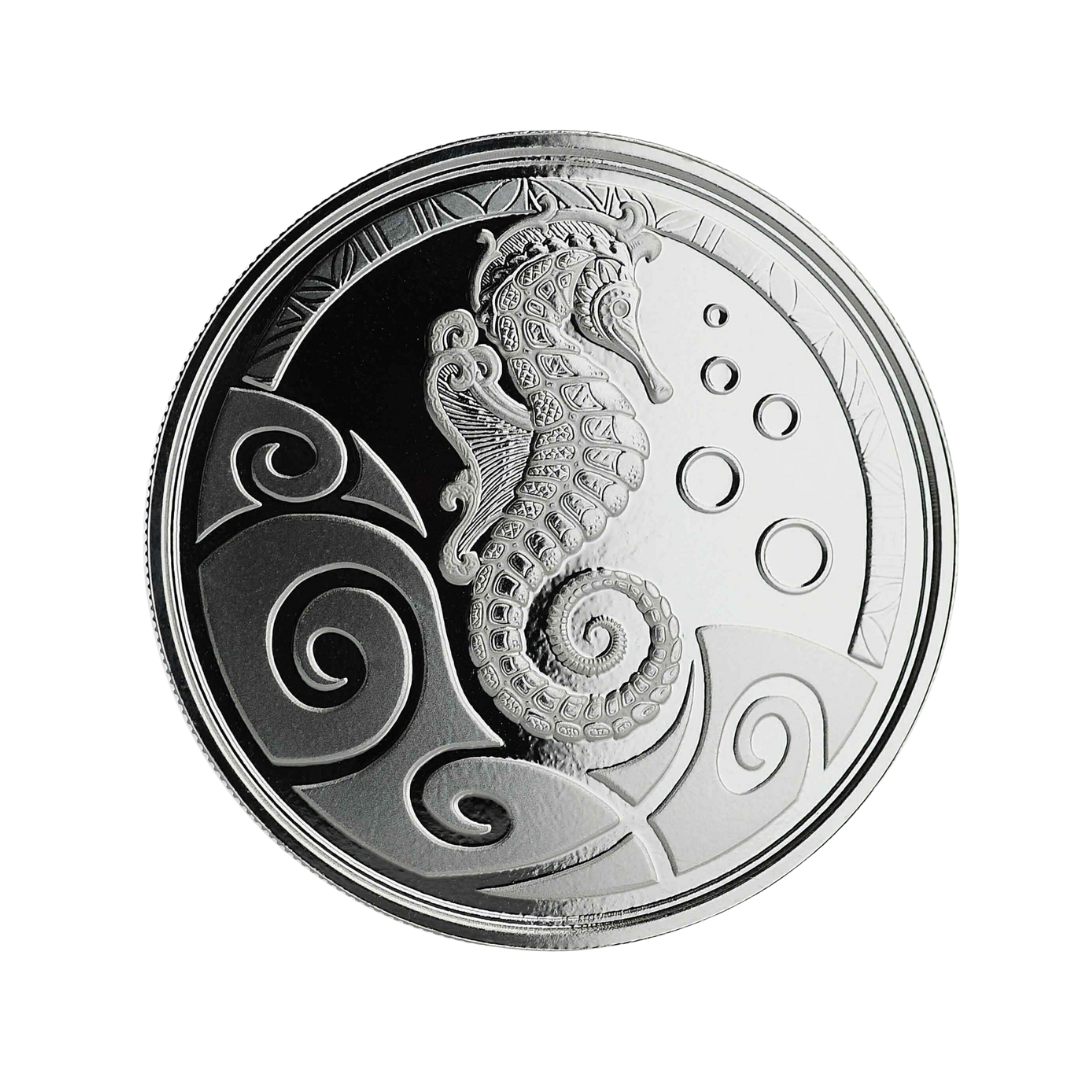 2019 Samoa Seahorse 1oz Silver Coin