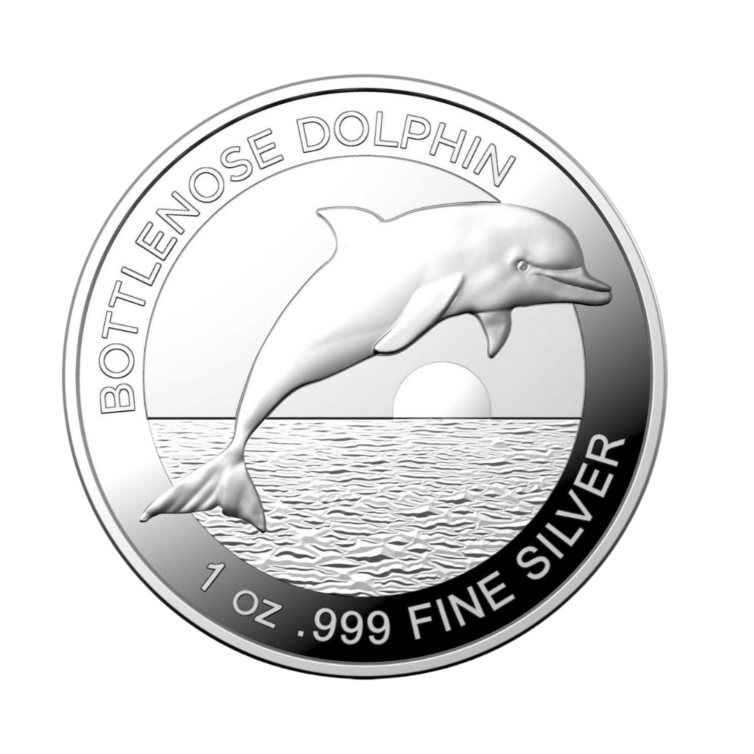 2019 Australia Bottlenose Dolphin 1oz Silver Coin