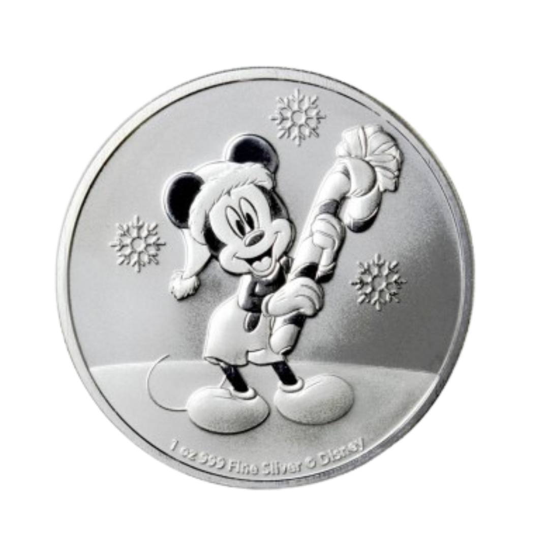 2020 Mickey Mouse Christmas 1oz Silver Coin