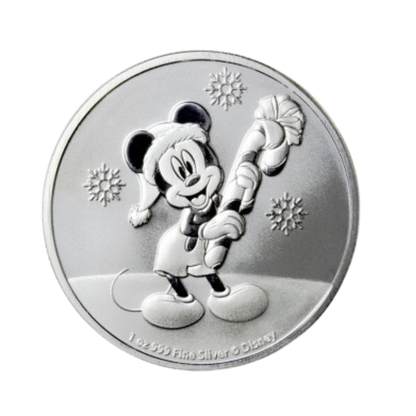 2020 Mickey Mouse Christmas 1oz Silver Coin