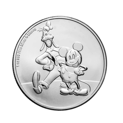 2021 Disney Mickey & Goofy 1oz Silver Coin