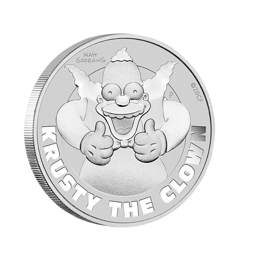 2020 Krusty The Clown 1oz Silver Coin