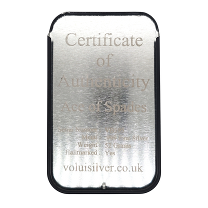Volui Silver - Ace of Spades 52g Silver Bar