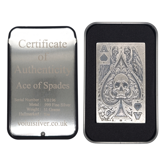 Volui Silver - Ace of Spades 51g Silver Bar