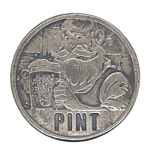 Volui Silver - Shot/Pint Version 3 31g Silver Flip Coin
