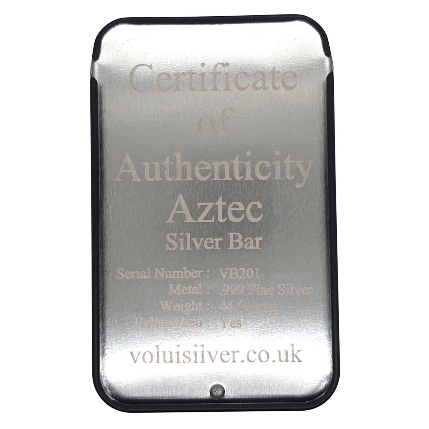 Volui Silver - Aztec 44g Silver Bar