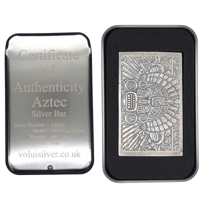 Volui Silver - Aztec 44g Silver Bar