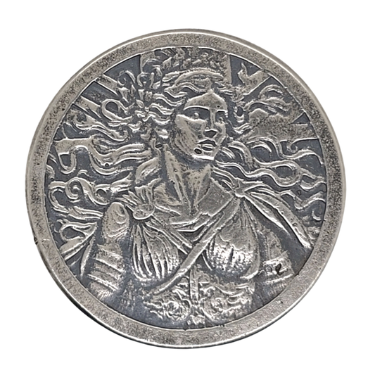 Volui Silver - Una And The Lion British 32g Silver Flip Coin