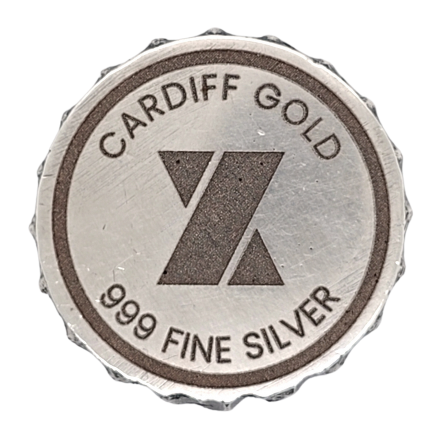 Volui Silver - Cardiff Gold 28g Silver Bottle Cap