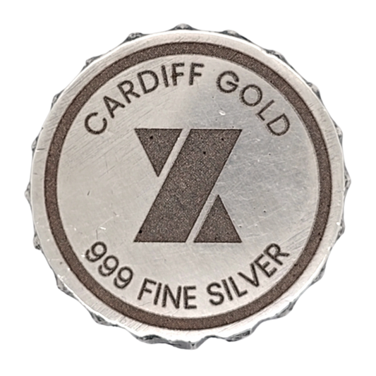 Volui Silver - Cardiff Gold 28g Silver Bottle Cap