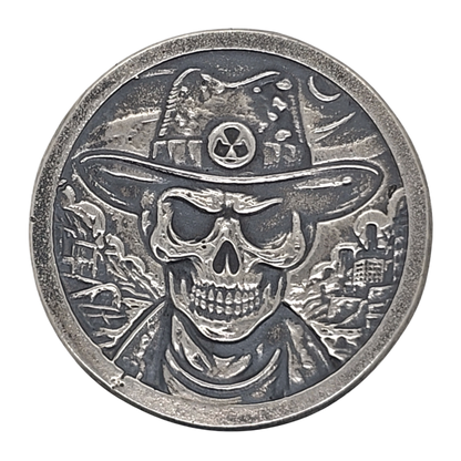 Volui Silver - Fallout Heads/Ghouls 34g Silver Flip Coin