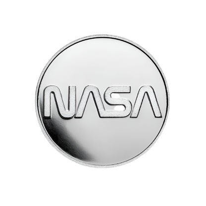 2022 NASA Retro Worm Silver 1oz Coin