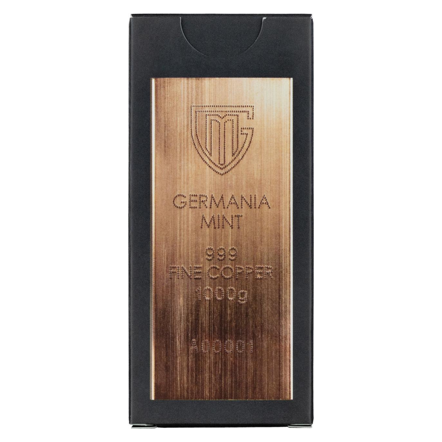Germania Mint 1000g Raw 999 Copper Bar