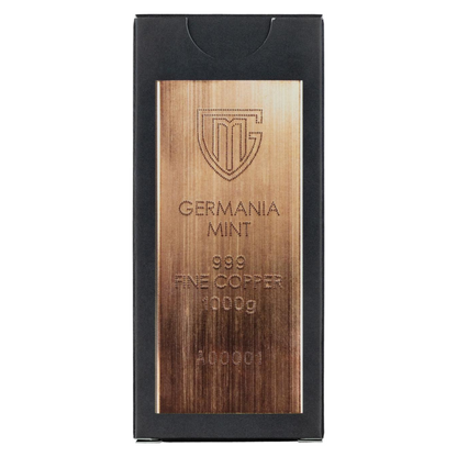 Germania Mint 1000g Raw 999 Copper Bar