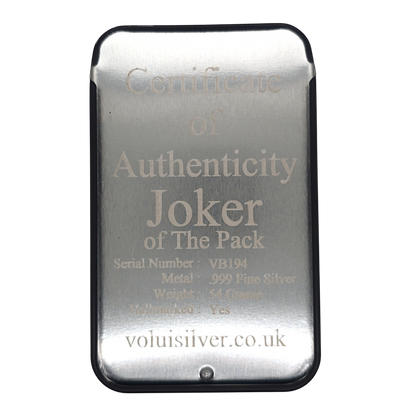 Volui Silver - Joker Card 54g Silver Bar