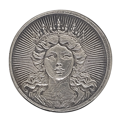 Volui Silver - Una/Lion 38g Silver Flip Coin