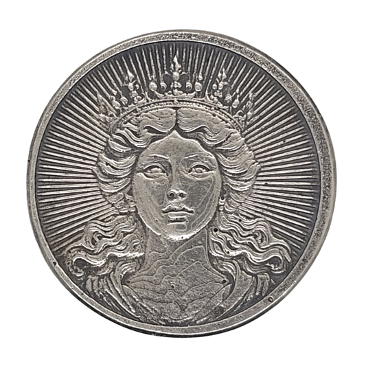 Volui Silver - Una/Lion 38g Silver Flip Coin