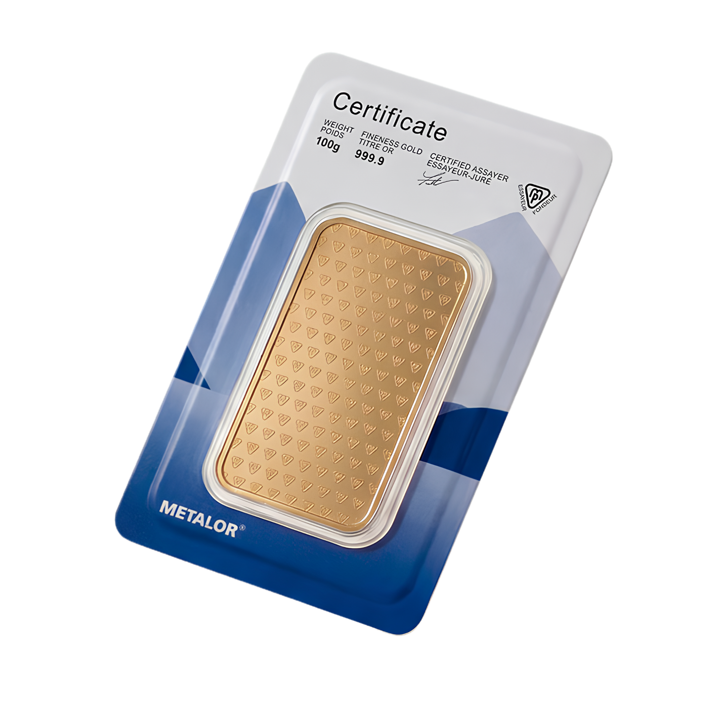 Metalor 100g Wafer Gold Bar