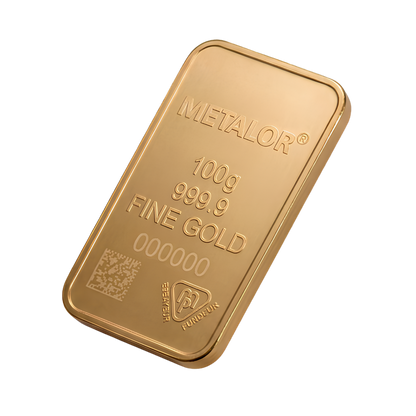 Metalor 100g Wafer Gold Bar