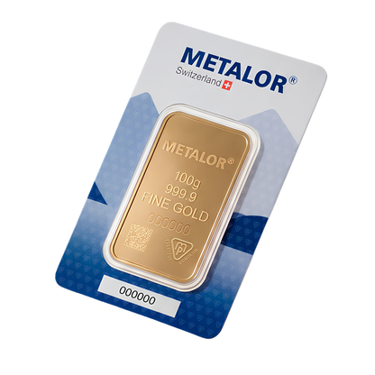 Metalor 100g Wafer Gold Bar