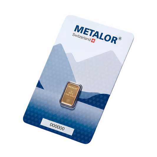 Metalor 1g Gold Bar