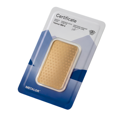 Metalor 1oz Gold Bar