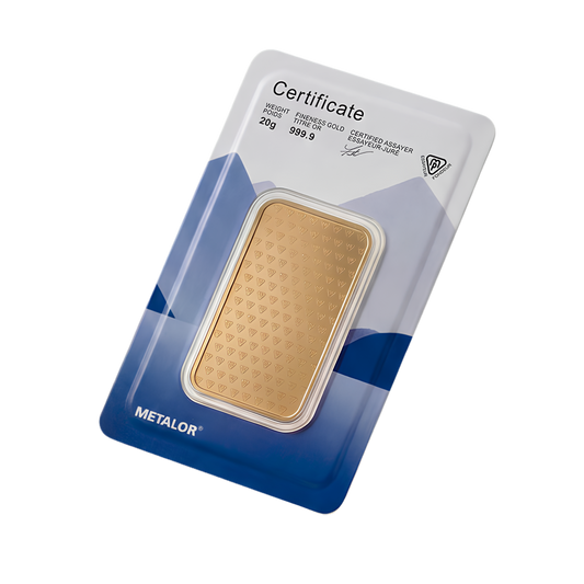 Metalor 20g Gold Bar