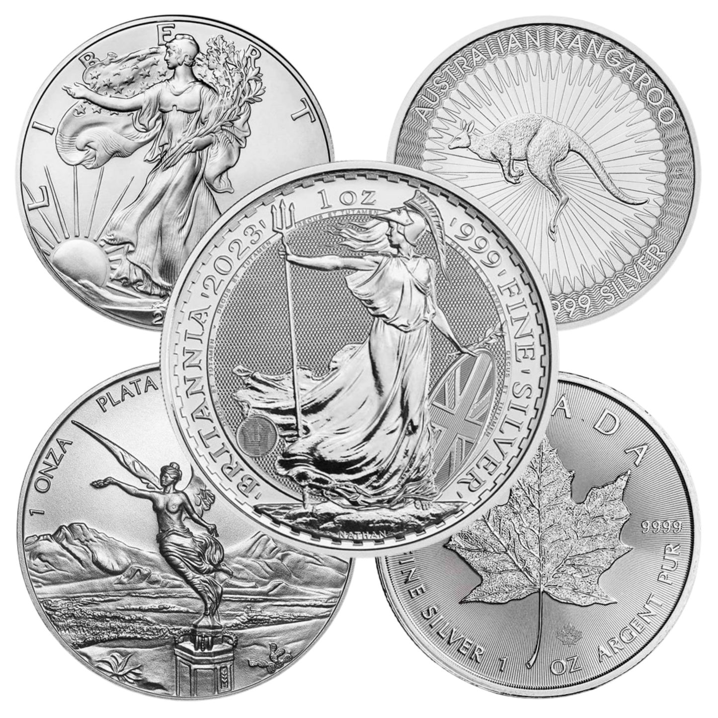 Pre Owned - 1oz Silver Coins