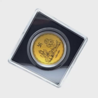 Lakshmi and Ganesh Gold Coin