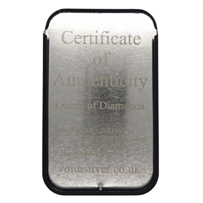 Volui Silver - Queen of Diamonds 47g Silver Bar