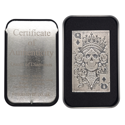 Volui Silver - Queen of Diamonds 47g Silver Bar
