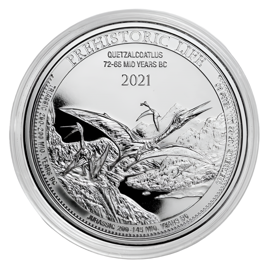 2021 Prehistoric Life Quetzalcoatlus Silver 1oz Coin