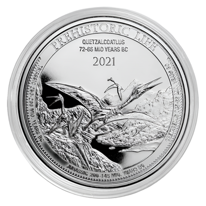 2021 Prehistoric Life Quetzalcoatlus Silver 1oz Coin