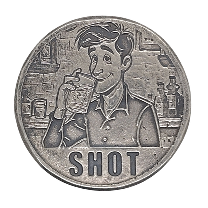 Volui Silver - Shot/Pint Version 1 36g Silver Flip Coin