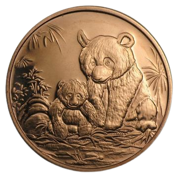 1oz Copper Round - Panda