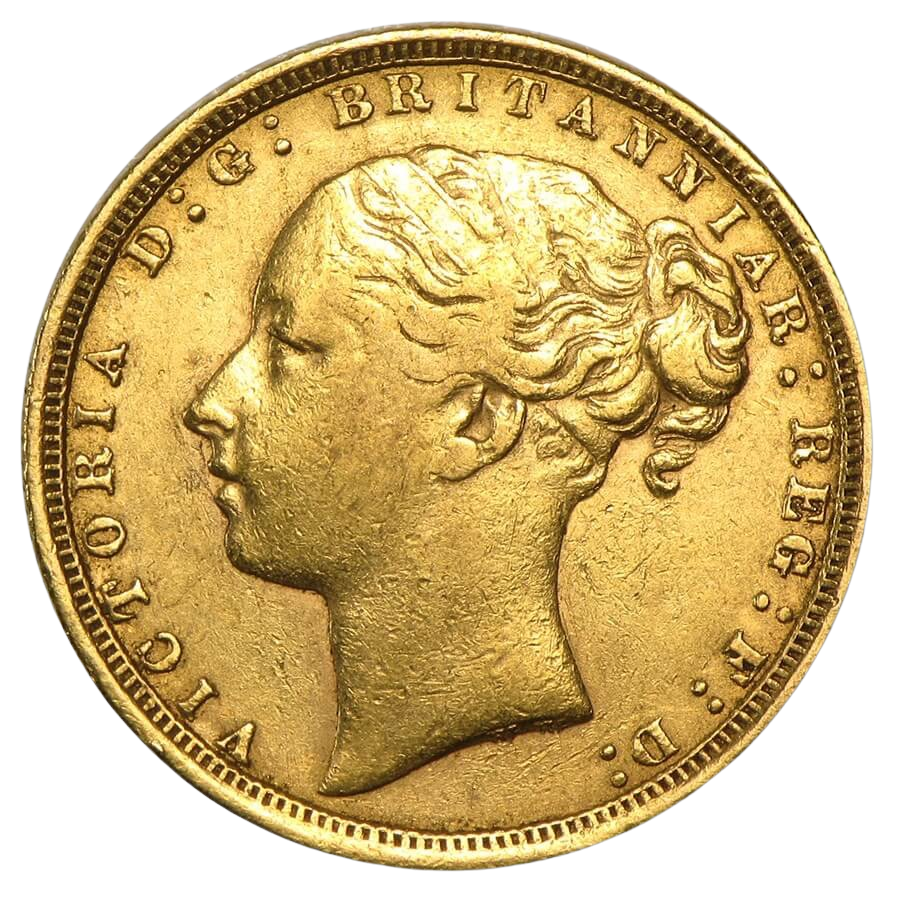 Gold Half Sovereign - Victoria - Young Head (Type 2) - 1871-1887